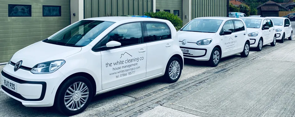 White Cleaning Co Vehicles